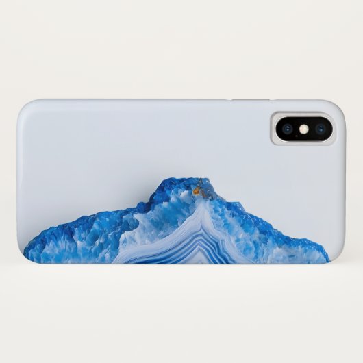 Modern Stone Dusty Blue Marble Case-Mate iPhone Case (Achterkant (horizontaal))