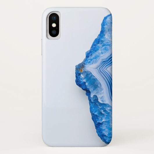 Modern Stone Dusty Blue Marble Case-Mate iPhone Case (Achterkant)