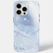 Modern Stone Dusty Blue Marble Case-Mate iPhone Case (Achterkant)
