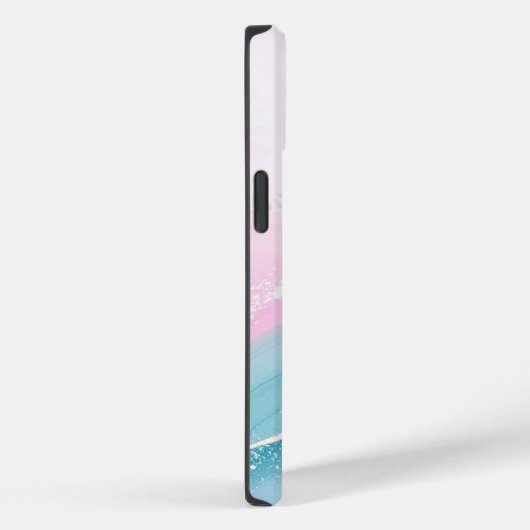 Modern Stone Dusty Blue Marble Case-Mate iPhone Case (Achterkant / Rechts)