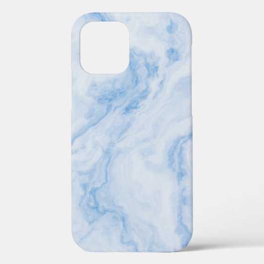 Modern Stone Dusty Blue Marble Case-Mate iPhone Case (Achterkant)