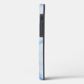 Modern Stone Dusty Blue Marble Case-Mate iPhone Case (Achterkant / Links)