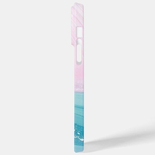 Modern Stone Dusty Blue Marble Case-Mate iPhone Case (Achterkant / Links)