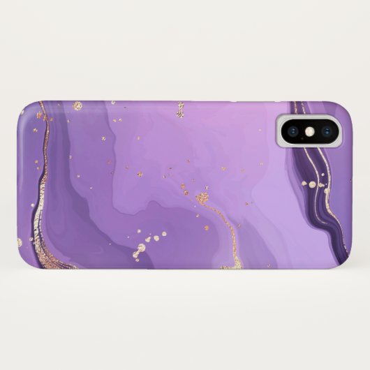 Modern Stone Dusty Blue Marble Case-Mate iPhone Case (Achterkant (horizontaal))