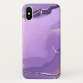 Modern Stone Dusty Blue Marble Case-Mate iPhone Case (Achterkant)