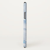 Modern Stone Dusty Blue Marble Case-Mate iPhone Case (Achterkant / rechts)