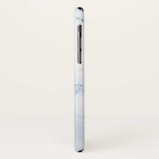 Modern Stone Dusty Blue Marble Case-Mate iPhone Case (Achterkant/links)