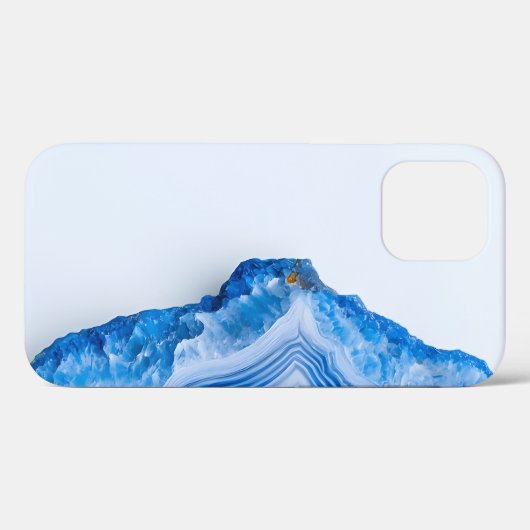 Modern Stone Dusty Blue Marble Case-Mate iPhone Case (Achterkant (horizontaal))