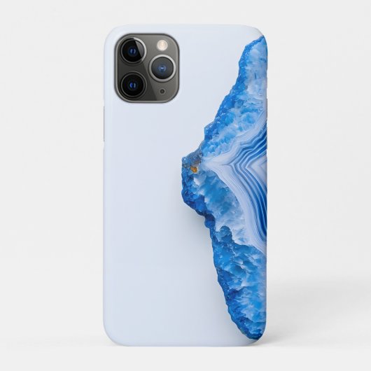 Modern Stone Dusty Blue Marble Case-Mate iPhone Case (Achterkant)