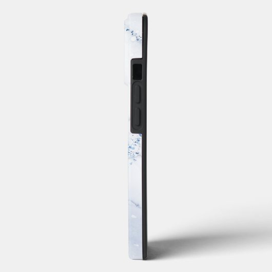 Modern Stone Dusty Blue Marble Case-Mate iPhone Case (Achterkant / Links)