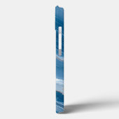 Modern Stone Dusty Blue Marble Case-Mate iPhone Case (Achterkant / Links)