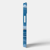 Modern Stone Dusty Blue Marble Case-Mate iPhone Case (Achterkant / Rechts)