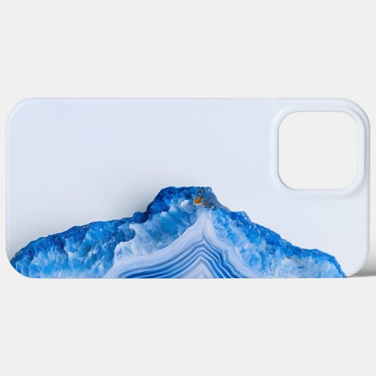Modern Stone Dusty Blue Marble Case-Mate iPhone Case (Achterkant (horizontaal))