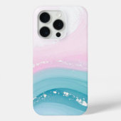 Modern Stone Dusty Blue Marble Case-Mate iPhone Case (Achterkant)