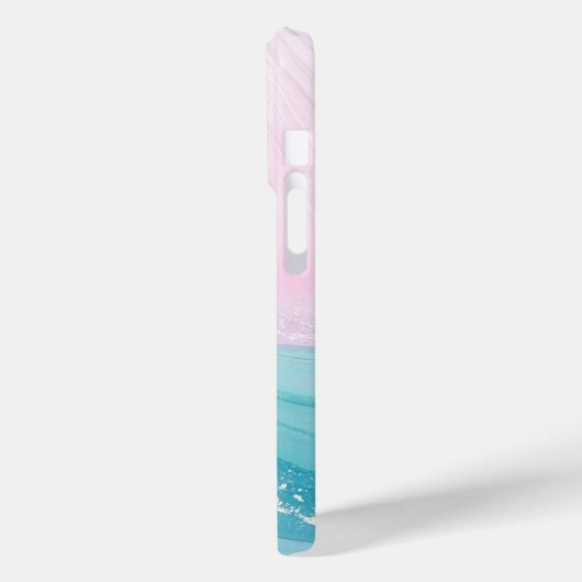 Modern Stone Dusty Blue Marble Case-Mate iPhone Case (Achterkant / Links)