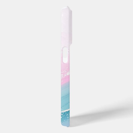 Modern Stone Dusty Blue Marble Case-Mate iPhone Case (Achterkant / Rechts)