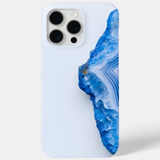 Modern Stone Dusty Blue Marble Case-Mate iPhone Case (Achterkant)