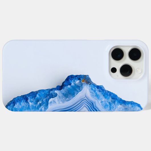 Modern Stone Dusty Blue Marble Case-Mate iPhone Case (Achterkant (horizontaal))