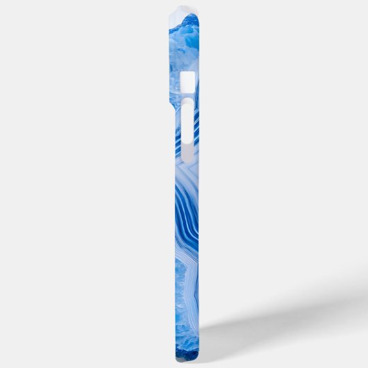 Modern Stone Dusty Blue Marble Case-Mate iPhone Case (Achterkant / Links)