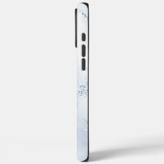 Modern Stone Dusty Blue Marble Case-Mate iPhone Case (Achterkant / Links)