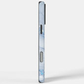 Modern Stone Dusty Blue Marble Case-Mate iPhone Case (Achterkant / Rechts)