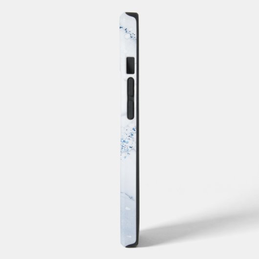 Modern Stone Dusty Blue Marble Case-Mate iPhone Case (Achterkant / Links)