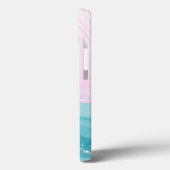 Modern Stone Dusty Blue Marble Case-Mate iPhone Case (Achterkant / Links)