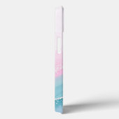 Modern Stone Dusty Blue Marble Case-Mate iPhone Case (Achterkant / Rechts)