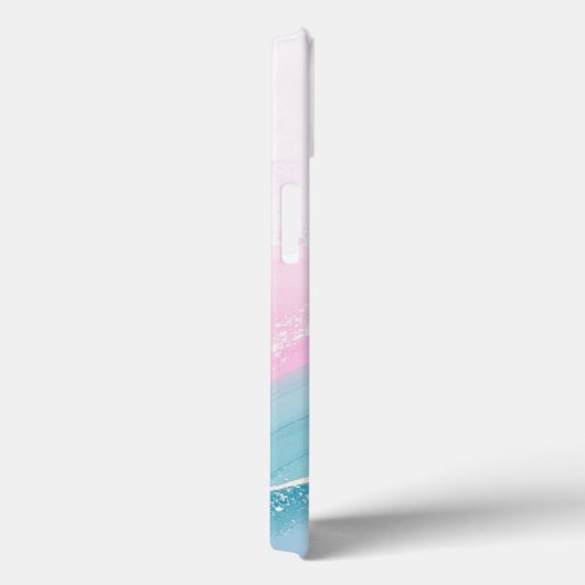 Modern Stone Dusty Blue Marble Case-Mate iPhone Case (Achterkant / Rechts)