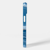 Modern Stone Dusty Blue Marble Case-Mate iPhone Case (Achterkant / Rechts)