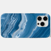 Modern Stone Dusty Blue Marble Case-Mate iPhone Case (Achterkant (horizontaal))