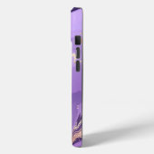 Modern Stone Dusty Blue Marble Case-Mate iPhone Case (Achterkant / Links)