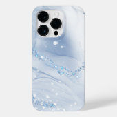 Modern Stone Dusty Blue Marble Case-Mate iPhone Case (Achterkant)