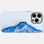 Modern Stone Dusty Blue Marble Case-Mate iPhone Case (Achterkant (horizontaal))