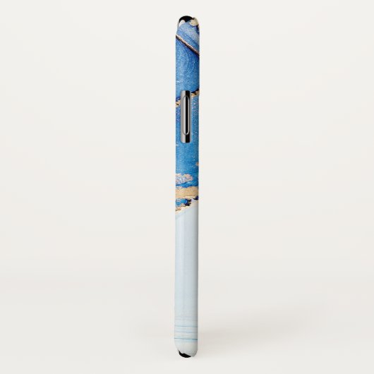 Modern Stone Dusty Blue Marble Case-Mate iPhone Case (Achterkant / rechts)