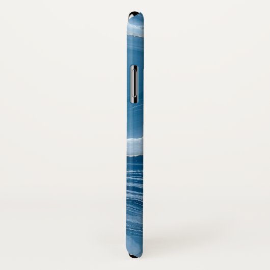 Modern Stone Dusty Blue Marble Case-Mate iPhone Case (Achterkant / rechts)