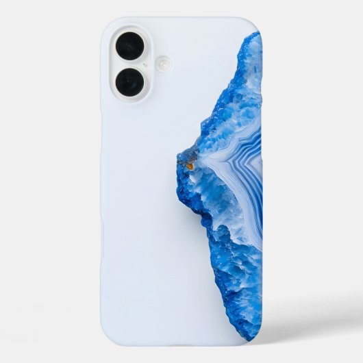 Modern Stone Dusty Blue Marble Case-Mate iPhone Case (Achterkant)