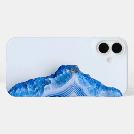 Modern Stone Dusty Blue Marble Case-Mate iPhone Case (Achterkant (horizontaal))