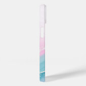 Modern Stone Dusty Blue Marble Case-Mate iPhone Case (Achterkant / Rechts)