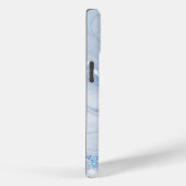 Modern Stone Dusty Blue Marble Case-Mate iPhone Case (Achterkant / Rechts)