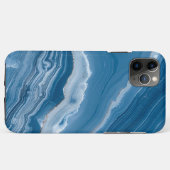 Modern Stone Dusty Blue Marble Case-Mate iPhone Case (Achterkant (horizontaal))
