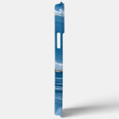 Modern Stone Dusty Blue Marble Case-Mate iPhone Case (Achterkant / Rechts)