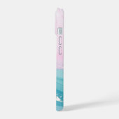 Modern Stone Dusty Blue Marble iPhone 15 Case (Linkerkant)