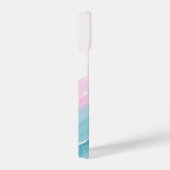 Modern Stone Dusty Blue Marble iPhone Hoesje (Rechterkant)