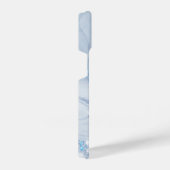 Modern Stone Dusty Blue Marble iPhone Hoesje (Rechterkant)