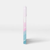 Modern Stone Dusty Blue Marble iPhone Hoesje (Rechterkant)