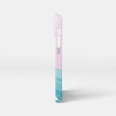 Modern Stone Dusty Blue Marble iPhone Hoesje (Linkerkant)