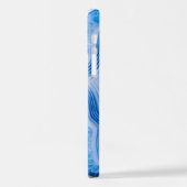 Modern Stone Dusty Blue Marble iPhone Hoesje (Linkerkant)