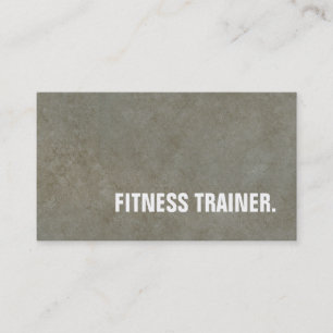Modern Stone Wall Grey Fitness Trainer Visitekaartje