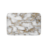 Modern Stone, White Gold Marble Pattern Badmat (Voorkant)